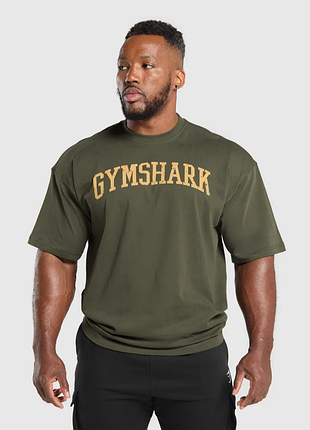 Футболка з цупкого котону gymshark, size xs(oversized), по факту s/m, стан ідеальний, плечі 54 підпахви 56 довжина 73