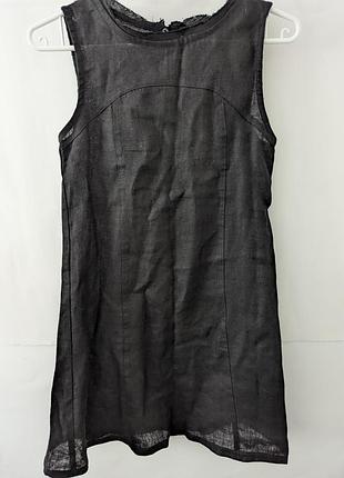 Сукня льон для дівчинки zara ,158,чорна,лляна,платя,плаття,нарядна,легка,літня