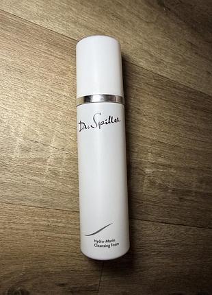 Пустая баночка с dr. spiller hydro-marin cleansing foam очищающая пенка для лица dr. spiller hydro-marin