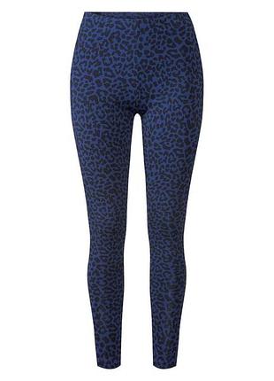 Лосины хлопковые с принтом для женщины esmara lycra® 498674 l темно-синий