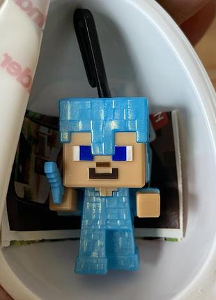 Фігурка kinder joy minecraft steve, стів кіндер майнкрафт