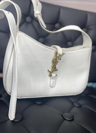 Стильна біла сумочка ysl