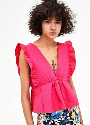Яркий топ от zara