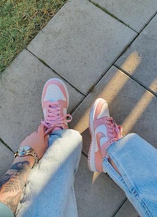 Оригінальні жіночі кросівки nike dunk low pink velvet (gs) do6485-600 рожеві оригинальные женские кроссовки кеды кеди розовые air force jordan low