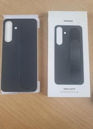 Чохол з підставкою на смартфон samsung s25 fe чорний