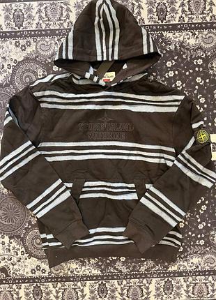 Худи stone island x supreme