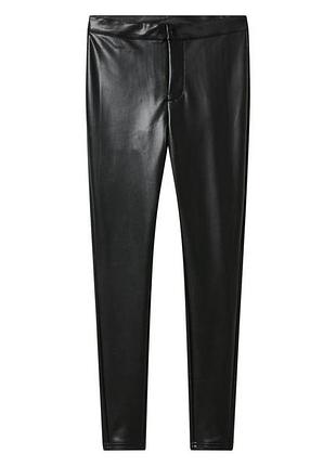 Джегінси зі штучної шкіри для жінки esmara lycra® 484879 xs чорний