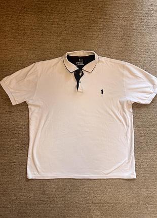 Біле поло polo ralph lauren xl