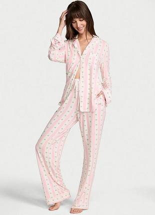 Модалова піжама сорочка+штани victoria’s secret оригінал