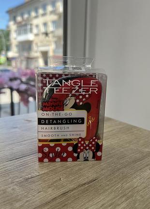 Tangle teezer compact styler disney minnie mouse red, компактна щітка для волосся