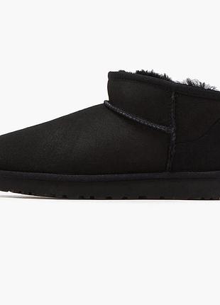Уггі чоловічі ugg classic ultra mini black 1116109-blk 36