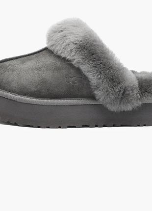 Тапочки жіночі ugg disquette slipper grey 1122550-chrc 36