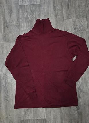 Гольф marks & spencer бордовий, розмір s, новий, бавовна