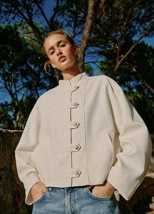 Куртка/жакет з льону zara