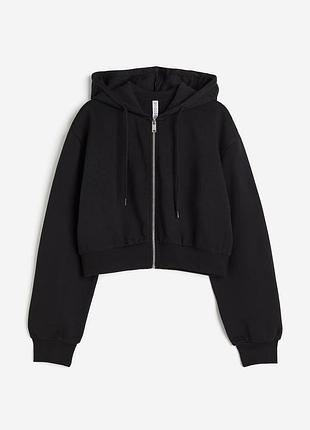 Укорочене худі на блискавці divided h&m