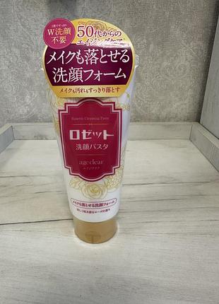 Паста для вмивання rosette age clear makeup remover face wash foam, 150 г / rosette face wash pasta age clear makeup remover face wash foam, 150 g