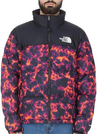 Куртка чоловіча the north face 1996 retro nuptse marble camo print black/orange nf0a5ix429k