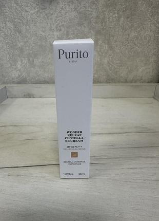 Вв крем з екстрактом центелли purito seoul cica clearing bb cream (№23 natural beige) 30ml