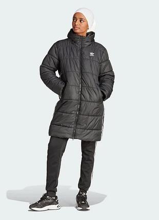 Куртка жінки adicolor long ii8456 adidas чорний 7d-ii8456