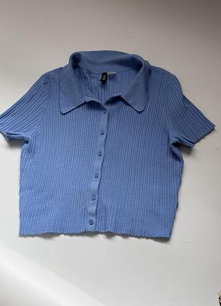 Голубенька футболка polo