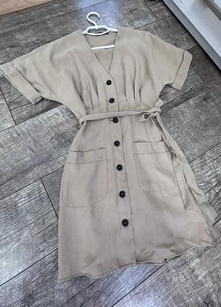 Сукня-сарафан zara з короткими рукавами