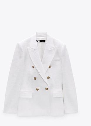 Піджак zara( розмір м) білий