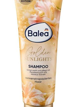 Шампунь balea golden sunlights — це лімітований засіб для догляду за волоссям від німецького бренду dm balea.