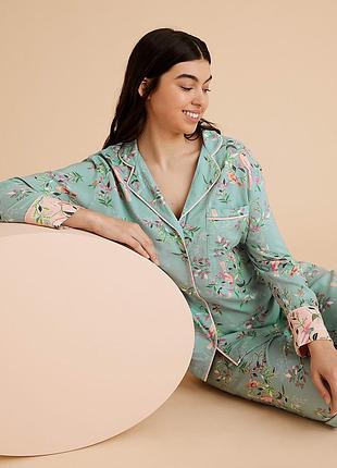 Шикарна витончена стильна піжама з яскравим принтом рs/m m&s collection