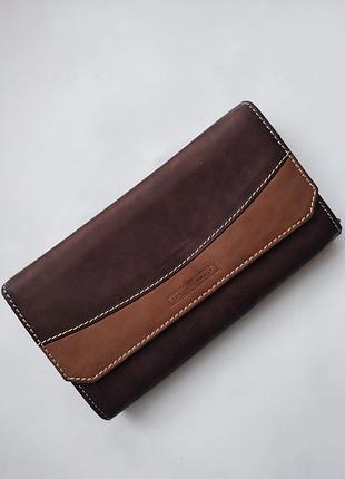 Кожаный женский кошелек портмоне lucia tommassi, от vera pelle, made in italy.