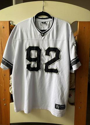 Мужская бейсбольная футболка los angeles jersey 92 usa 1992 | белый | размер l