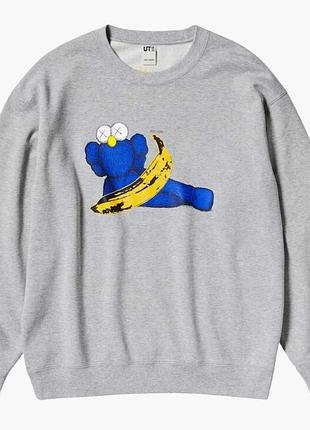 Світшот унісекс kaws warhol sweater grey 341-472951 s