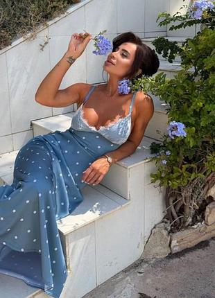 Сукня шовкова нова з мереживом
