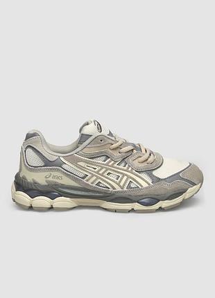 😍 кроссовки женские asics gel nyc white grey