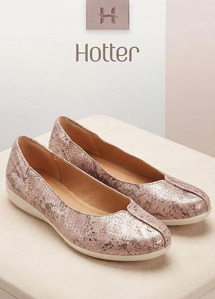 Жіночі нові туфлі для проблемних ніг,брендові шкіряні hotter,англія,р.40