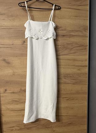 Біла сукня zara xs