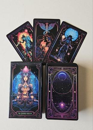 ✨ карти таро inspired neon tarot 78 карт колода таро неонове таро карти для ворожіння таро уейта езотерика магія подарунок ✨