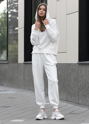 Жіночий спортивний костюм staff be white oversize