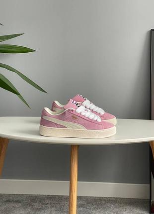 Кроссовки puma suede xl grape mist warm white