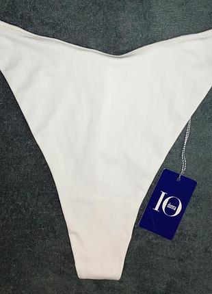 Купальник низ плавки білі iodonna xs s