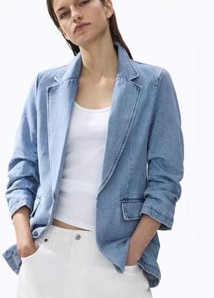 Джинсовий піджак h&m xs