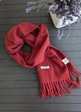 Жіночий зимовий шарф fashion бордовий 25x170 см, бордовий 2571431