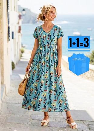 🥰 довга сукня в квітковий принт shein 2xl віскоза