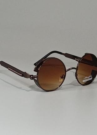 🕶️🕶️ круглі сонцезахисні окуляри на металевій дизайнерській оправі з пружинами 🕶️🕶️