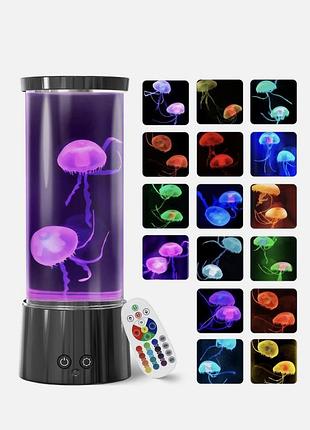 Светильник аквариум с медузами rgb подсветка питания от usb