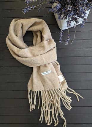 Жіночий зимовий шарф fashion бежевий 25x170 см, бежевий 2571433