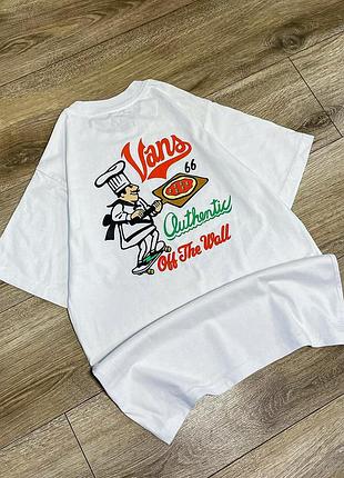 Футболка vans pizza chef off the wall tee оригінал