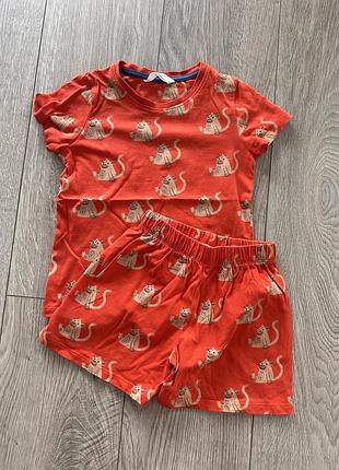 Костюм футболка и шорты m&s рост 98-104