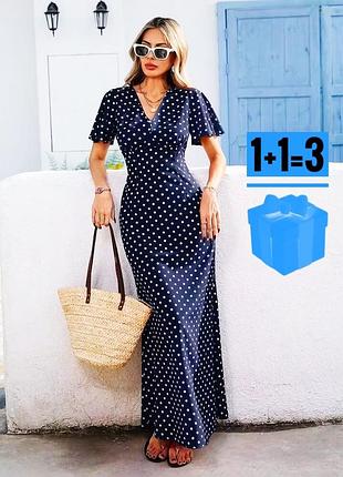 🥰довга сукня в горох shein xl