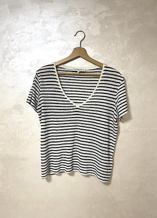 Футболка з льону в смужку gerard darel