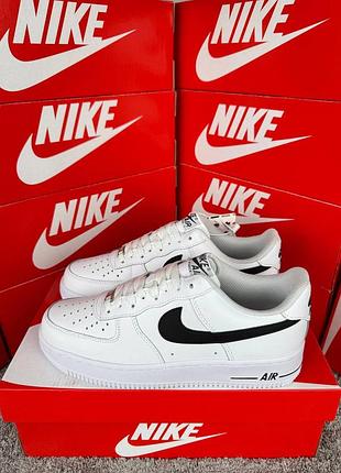 Мужские кроссовки nike air force 1 low white black 41-42-43-44-45